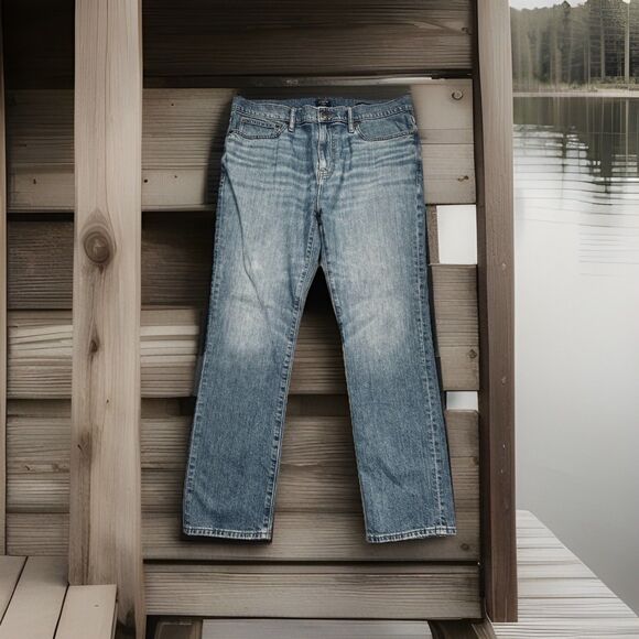J Crew Flex Slim Jeans Mens Size 36x30 Measures 36x29 Blue Denim Stretch - Picture 1 of 11